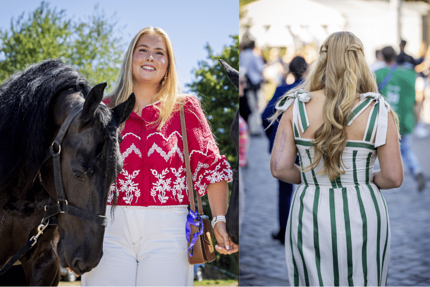 Prinses Amalia toont litteken - ANP