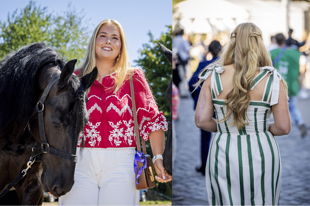 Prinses Amalia toont litteken - ANP
