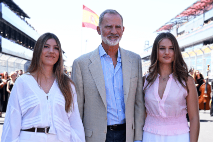 Prinses Sofía, koning Felipe en prinses Leonor Getty Images