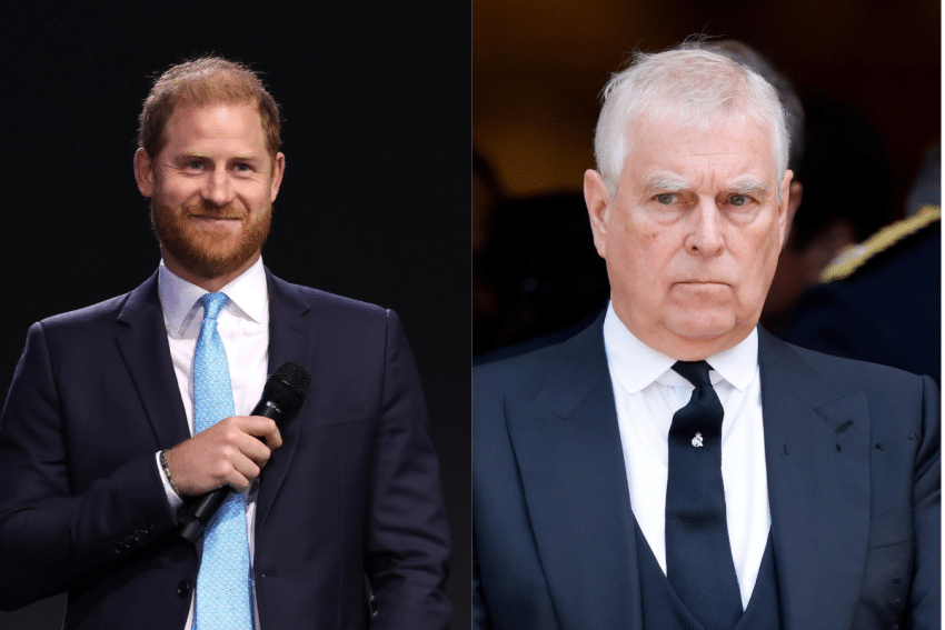Prins Harry en Andrew Mountbatten Windsor Getty Images