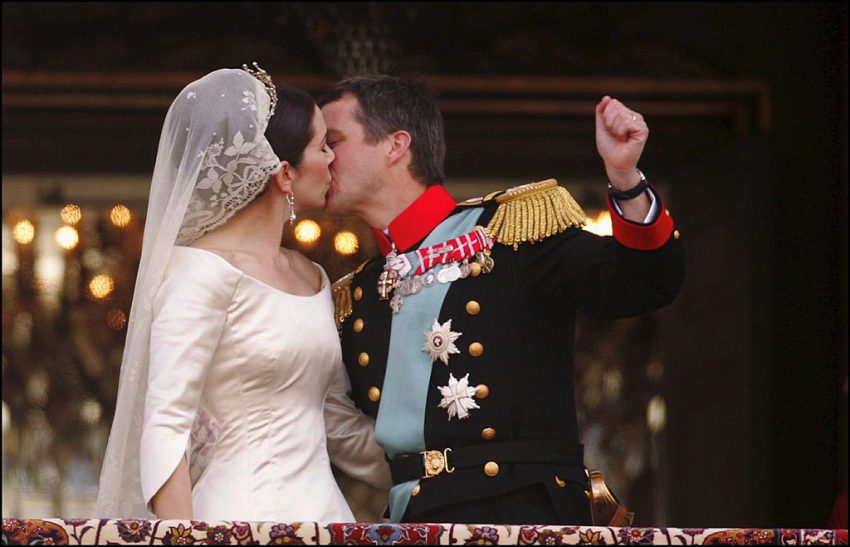 Wedding Of Prince Frederik Of Denmark And Mary Donaldson: Arrivals At The Cathedral In Copenhagen, Denmark On May 14, 2004.