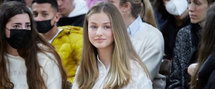 Princess Leonor Attends A Conference On Youth And Cybersecurity In Madrid