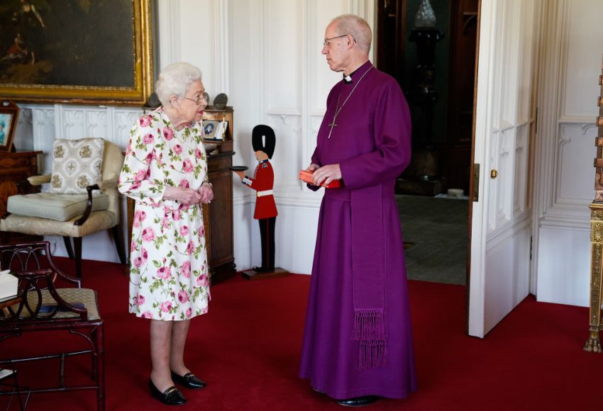 Queen Elizabeth Ii Receives The Archbishop Of Canterbury