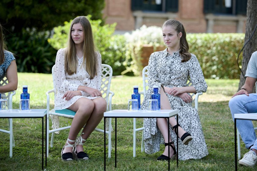 Spanish Royals Meet The Winners And Members Of The Board Of "princesa De Girona" Awards