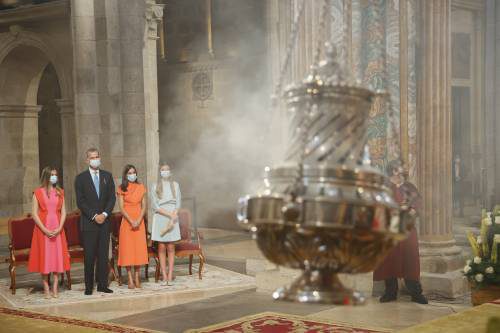 Spanish Royal Family Marks National Day Of Galicia In Santiago De Compostela