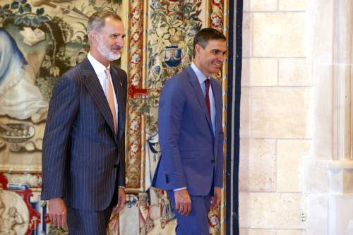 Meeting Between Spanish Prime Minister Sanchez And Spanish King Felipe Vi