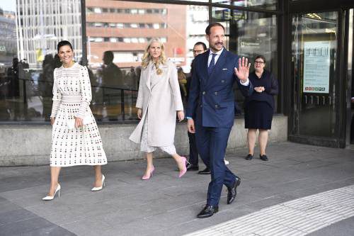 Norwegian Crown Prince And Princess Visit Stockholm