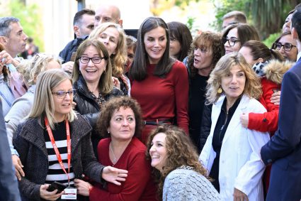 Queen Letizia Of Spain Attends Events Related To Mental Health And Intellectual Disabilities In Barcelona