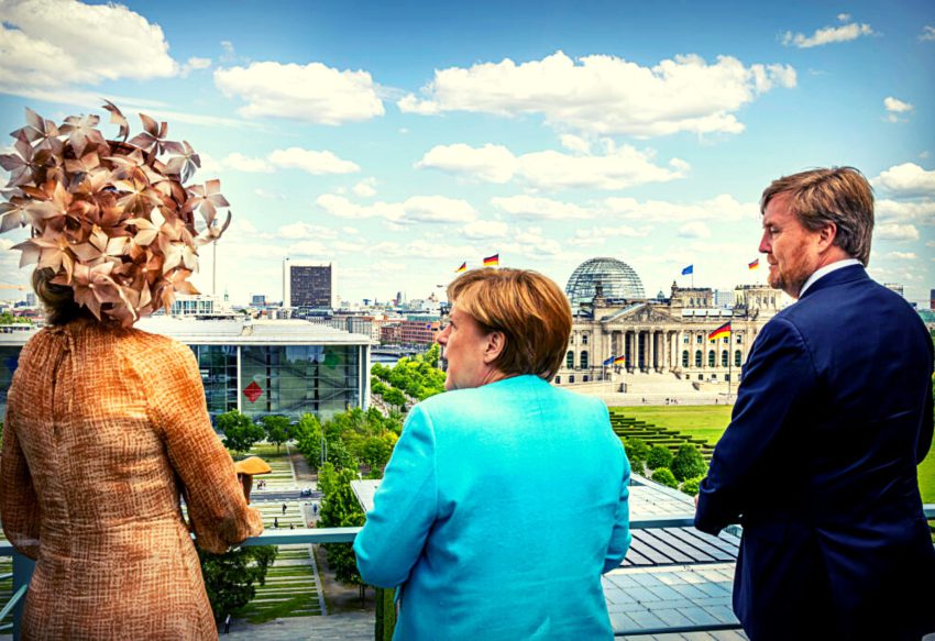 Maxima. Merkel En Willem Alexander