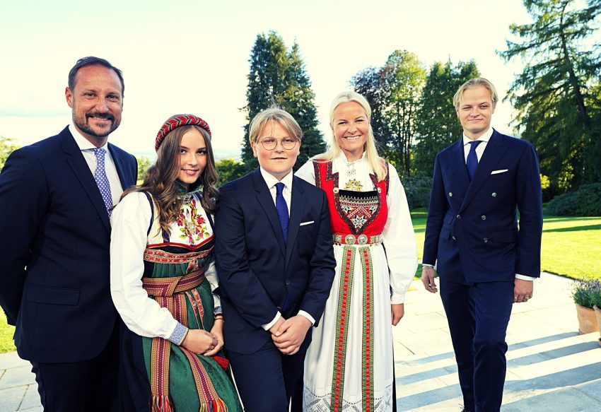 Haakon, Ingrid Alexandra, Sverre Magbus, Mette Marit, Marius Borg