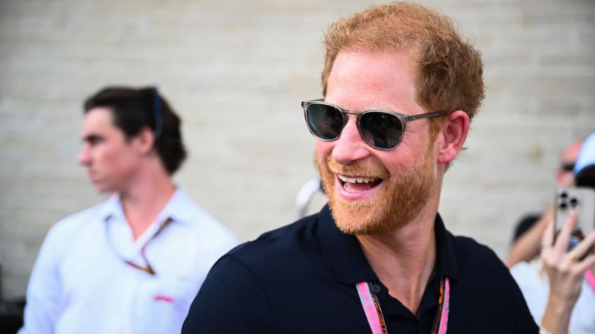 Prince Harry Duke Of Sussex Walks In The Paddock Prior To News Photo 1698002208